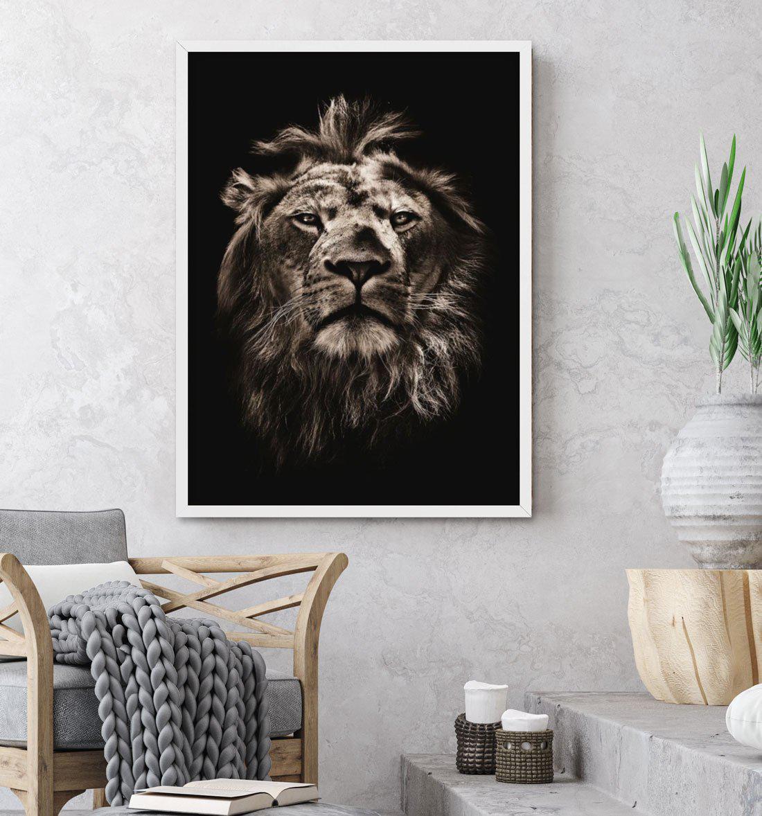 Golden Lion Art Print-PRINT-Olive et Oriel-Olive et Oriel-Buy-Australian-Art-Prints-Online-with-Olive-et-Oriel-Your-Artwork-Specialists-Austrailia-Decorate-With-Coastal-Photo-Wall-Art-Prints-From-Our-Beach-House-Artwork-Collection-Fine-Poster-and-Framed-Artwork