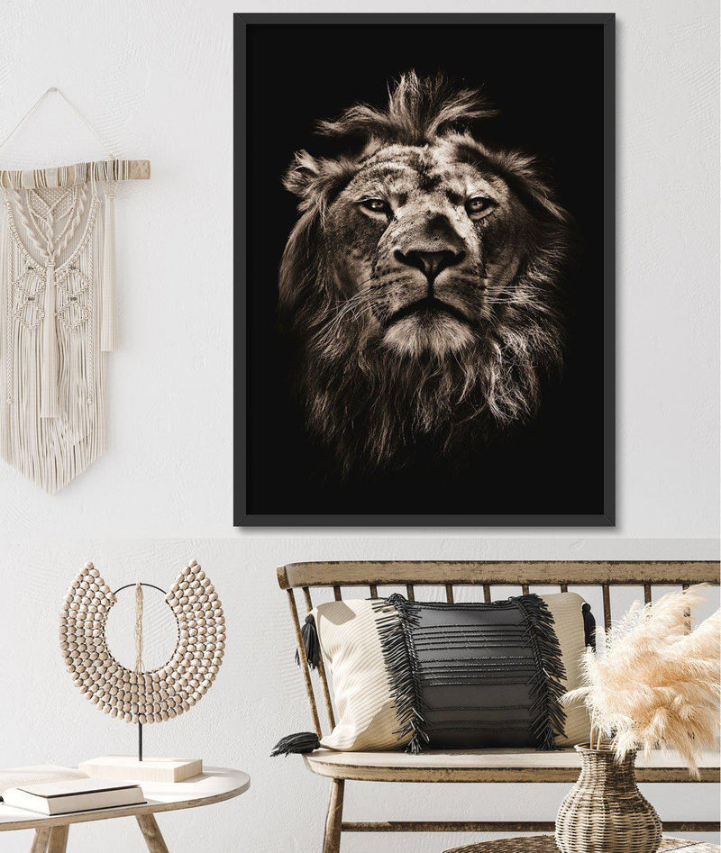 Golden Lion Art Print-PRINT-Olive et Oriel-Olive et Oriel-Buy-Australian-Art-Prints-Online-with-Olive-et-Oriel-Your-Artwork-Specialists-Austrailia-Decorate-With-Coastal-Photo-Wall-Art-Prints-From-Our-Beach-House-Artwork-Collection-Fine-Poster-and-Framed-Artwork