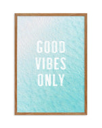 Good Vibes Only | Ocean Art Print-PRINT-Olive et Oriel-Olive et Oriel-50x70 cm | 19.6" x 27.5"-Walnut-With White Border-Buy-Australian-Art-Prints-Online-with-Olive-et-Oriel-Your-Artwork-Specialists-Austrailia-Decorate-With-Coastal-Photo-Wall-Art-Prints-From-Our-Beach-House-Artwork-Collection-Fine-Poster-and-Framed-Artwork