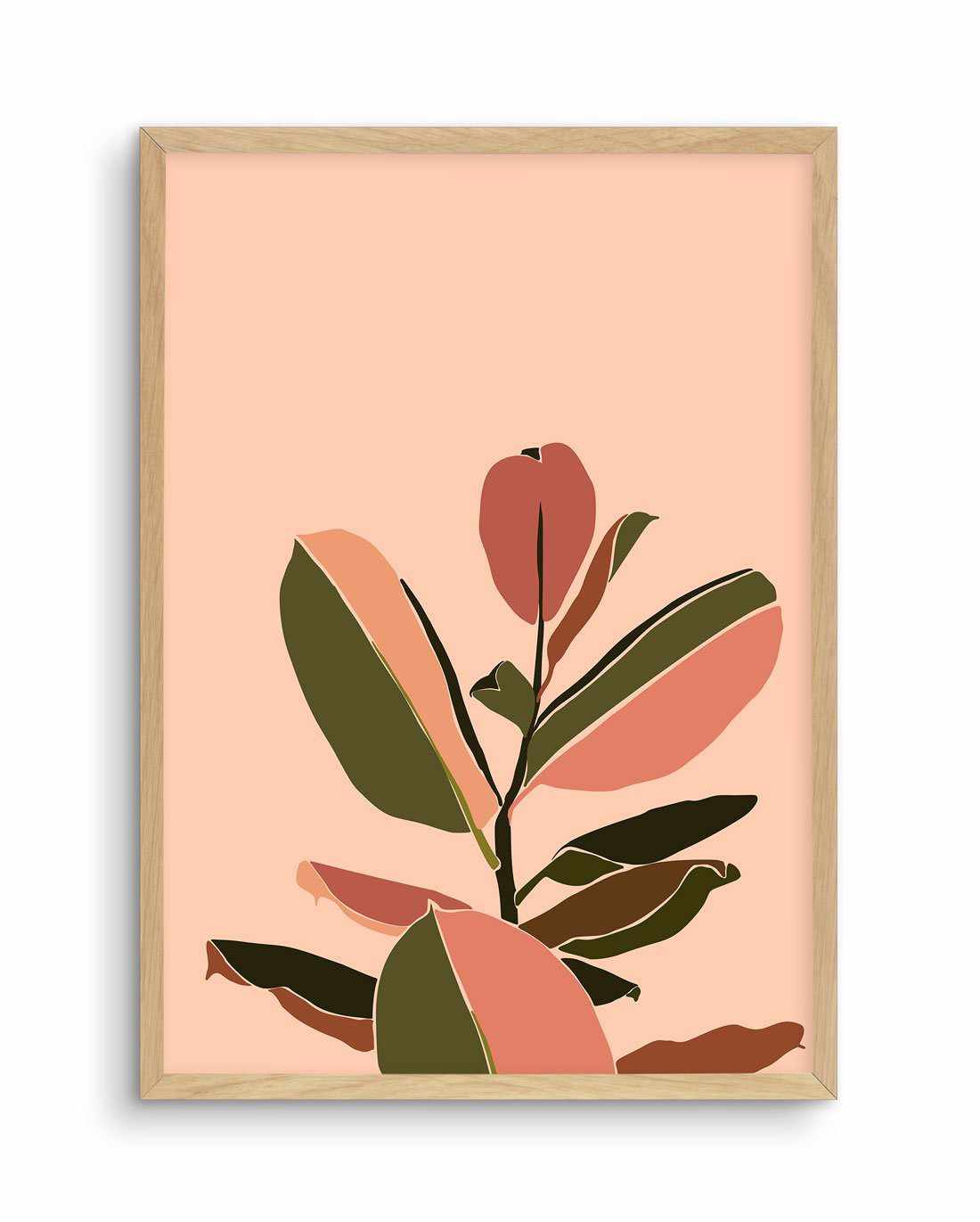 Graphic Fig Art Print-PRINT-Olive et Oriel-Olive et Oriel-A5 | 5.8" x 8.3" | 14.8 x 21cm-Oak-With White Border-Buy-Australian-Art-Prints-Online-with-Olive-et-Oriel-Your-Artwork-Specialists-Austrailia-Decorate-With-Coastal-Photo-Wall-Art-Prints-From-Our-Beach-House-Artwork-Collection-Fine-Poster-and-Framed-Artwork