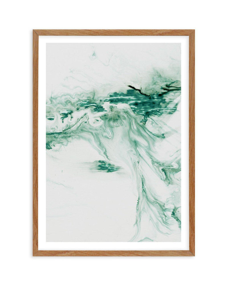 Green Abstract II Art Print-PRINT-Olive et Oriel-Olive et Oriel-50x70 cm | 19.6" x 27.5"-Walnut-With White Border-Buy-Australian-Art-Prints-Online-with-Olive-et-Oriel-Your-Artwork-Specialists-Austrailia-Decorate-With-Coastal-Photo-Wall-Art-Prints-From-Our-Beach-House-Artwork-Collection-Fine-Poster-and-Framed-Artwork