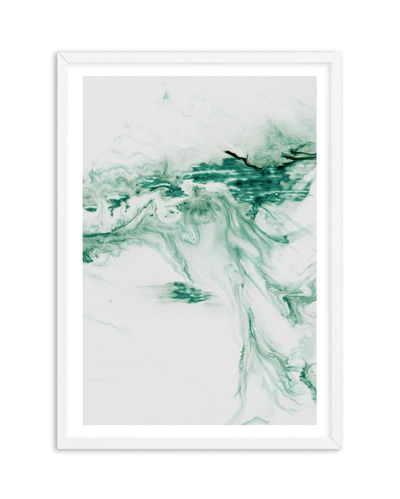 Green Abstract II Art Print-PRINT-Olive et Oriel-Olive et Oriel-A4 | 8.3" x 11.7" | 21 x 29.7cm-White-With White Border-Buy-Australian-Art-Prints-Online-with-Olive-et-Oriel-Your-Artwork-Specialists-Austrailia-Decorate-With-Coastal-Photo-Wall-Art-Prints-From-Our-Beach-House-Artwork-Collection-Fine-Poster-and-Framed-Artwork