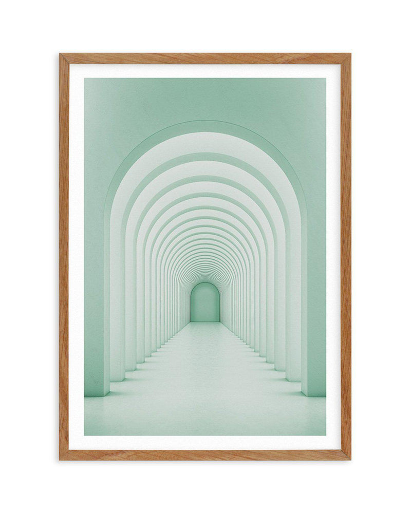 Green Arches Art Print-PRINT-Olive et Oriel-Olive et Oriel-50x70 cm | 19.6" x 27.5"-Walnut-With White Border-Buy-Australian-Art-Prints-Online-with-Olive-et-Oriel-Your-Artwork-Specialists-Austrailia-Decorate-With-Coastal-Photo-Wall-Art-Prints-From-Our-Beach-House-Artwork-Collection-Fine-Poster-and-Framed-Artwork