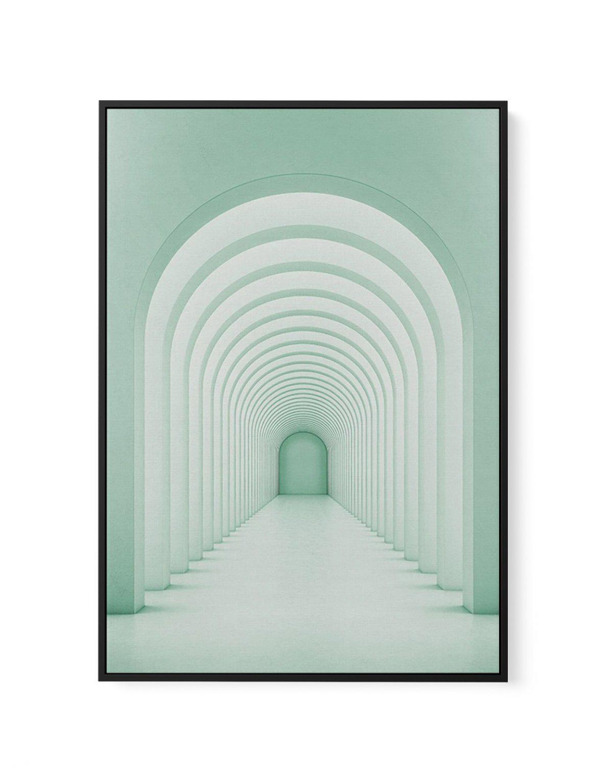 Green Arches | Framed Canvas-CANVAS-You can shop wall art online with Olive et Oriel for everything from abstract art to fun kids wall art. Our beautiful modern art prints and canvas art are available from large canvas prints to wall art paintings and our proudly Australian artwork collection offers only the highest quality framed large wall art and canvas art Australia - You can buy fashion photography prints or Hampton print posters and paintings on canvas from Olive et Oriel and have them del