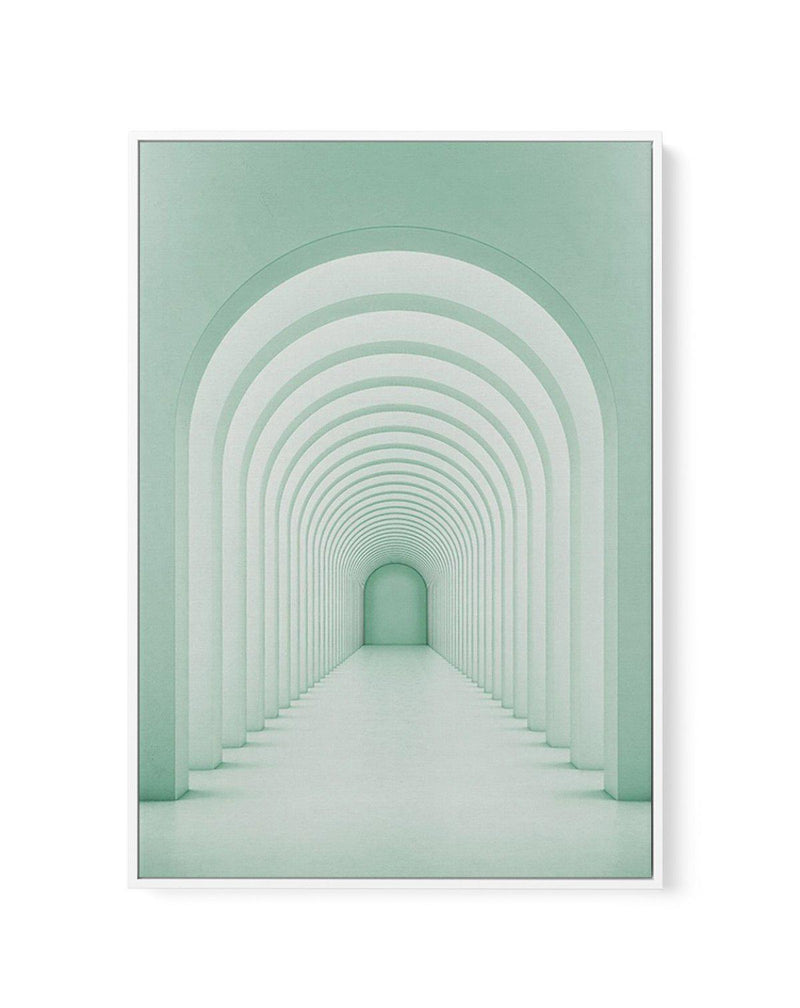 Green Arches | Framed Canvas-CANVAS-You can shop wall art online with Olive et Oriel for everything from abstract art to fun kids wall art. Our beautiful modern art prints and canvas art are available from large canvas prints to wall art paintings and our proudly Australian artwork collection offers only the highest quality framed large wall art and canvas art Australia - You can buy fashion photography prints or Hampton print posters and paintings on canvas from Olive et Oriel and have them del
