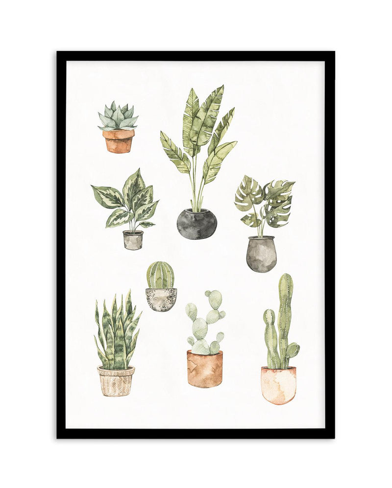 Green Friends Art Print-PRINT-Olive et Oriel-Olive et Oriel-A5 | 5.8" x 8.3" | 14.8 x 21cm-Black-With White Border-Buy-Australian-Art-Prints-Online-with-Olive-et-Oriel-Your-Artwork-Specialists-Austrailia-Decorate-With-Coastal-Photo-Wall-Art-Prints-From-Our-Beach-House-Artwork-Collection-Fine-Poster-and-Framed-Artwork