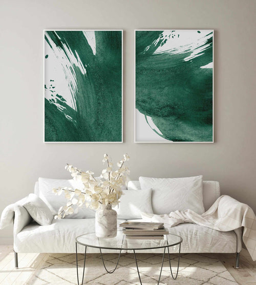 Green Paint Splash II Art Print-PRINT-Olive et Oriel-Olive et Oriel-Buy-Australian-Art-Prints-Online-with-Olive-et-Oriel-Your-Artwork-Specialists-Austrailia-Decorate-With-Coastal-Photo-Wall-Art-Prints-From-Our-Beach-House-Artwork-Collection-Fine-Poster-and-Framed-Artwork