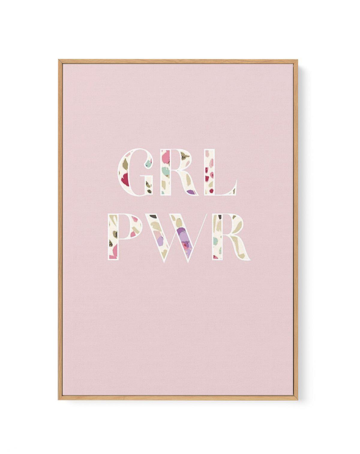 GRL PWER | Floral | Framed Canvas-CANVAS-You can shop wall art online with Olive et Oriel for everything from abstract art to fun kids wall art. Our beautiful modern art prints and canvas art are available from large canvas prints to wall art paintings and our proudly Australian artwork collection offers only the highest quality framed large wall art and canvas art Australia - You can buy fashion photography prints or Hampton print posters and paintings on canvas from Olive et Oriel and have the