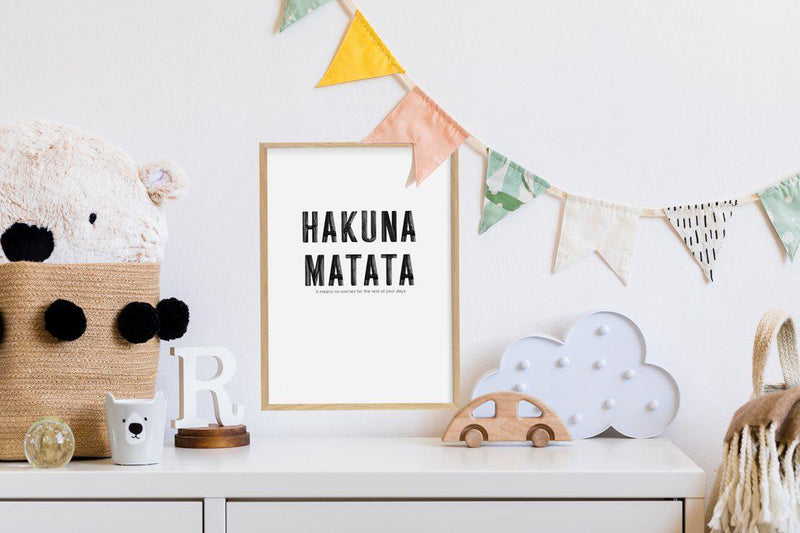 Hakuna Matata Art Print-PRINT-Olive et Oriel-Olive et Oriel-Buy-Australian-Art-Prints-Online-with-Olive-et-Oriel-Your-Artwork-Specialists-Austrailia-Decorate-With-Coastal-Photo-Wall-Art-Prints-From-Our-Beach-House-Artwork-Collection-Fine-Poster-and-Framed-Artwork