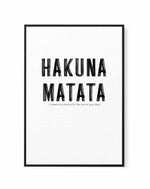 Hakuna Matata | Framed Canvas-CANVAS-You can shop wall art online with Olive et Oriel for everything from abstract art to fun kids wall art. Our beautiful modern art prints and canvas art are available from large canvas prints to wall art paintings and our proudly Australian artwork collection offers only the highest quality framed large wall art and canvas art Australia - You can buy fashion photography prints or Hampton print posters and paintings on canvas from Olive et Oriel and have them de