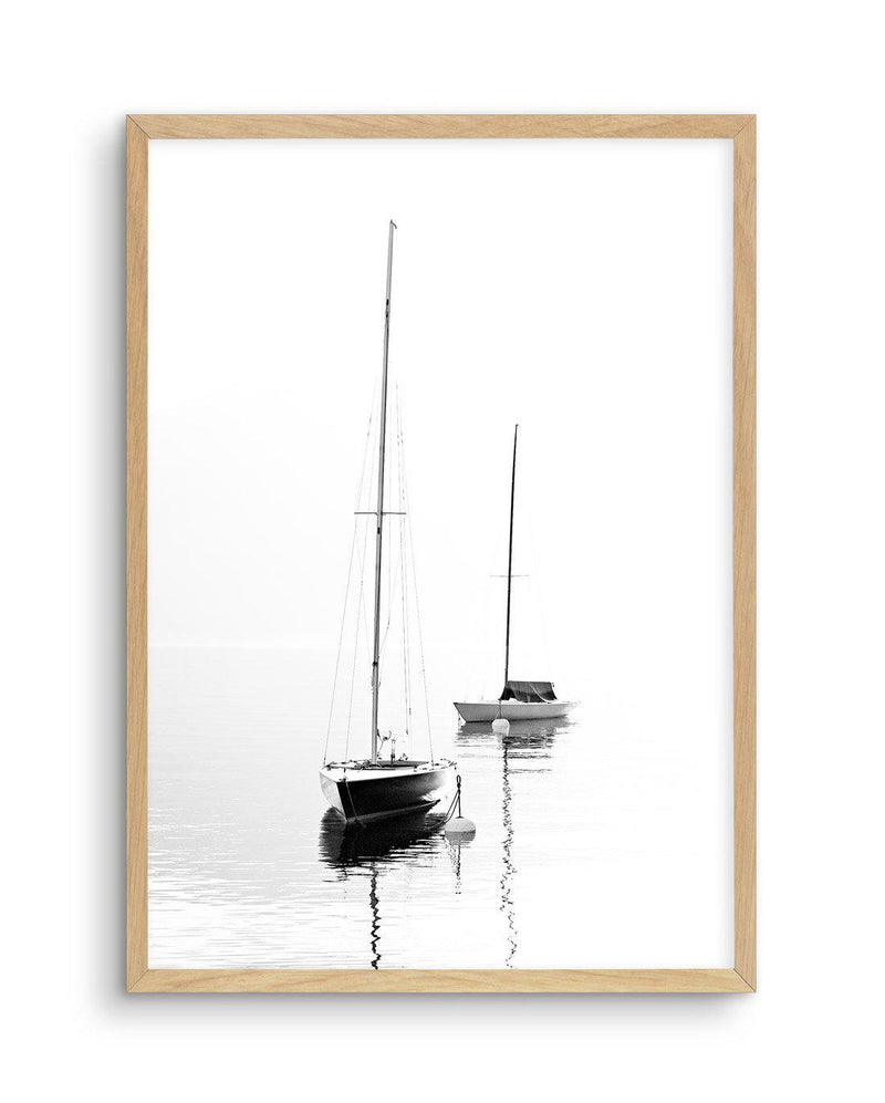 Hamptons Harbour Art Print-PRINT-Olive et Oriel-Olive et Oriel-A5 | 5.8" x 8.3" | 14.8 x 21cm-Oak-With White Border-Buy-Australian-Art-Prints-Online-with-Olive-et-Oriel-Your-Artwork-Specialists-Austrailia-Decorate-With-Coastal-Photo-Wall-Art-Prints-From-Our-Beach-House-Artwork-Collection-Fine-Poster-and-Framed-Artwork