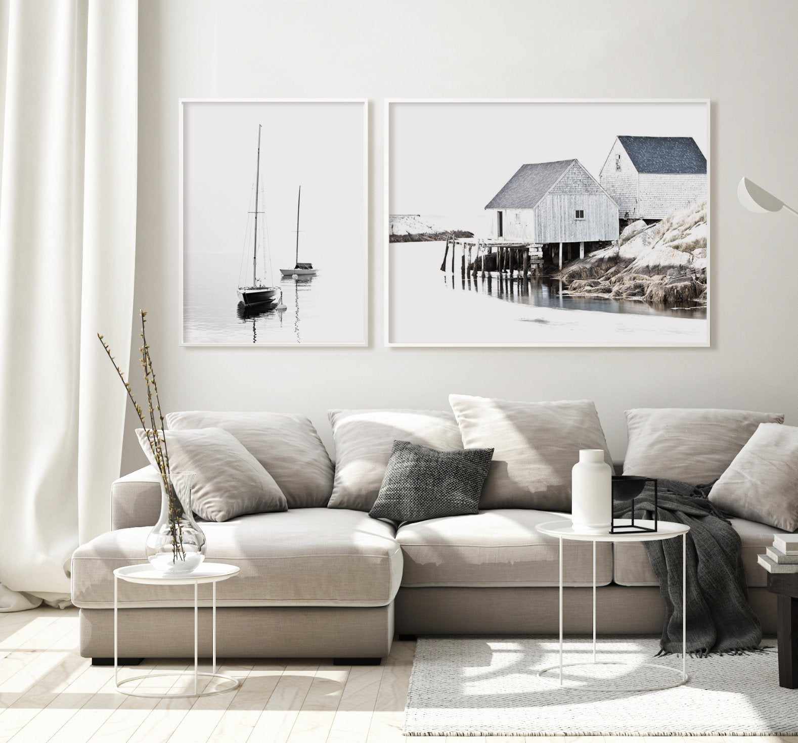 Hamptons Harbour Art Print-PRINT-Olive et Oriel-Olive et Oriel-Buy-Australian-Art-Prints-Online-with-Olive-et-Oriel-Your-Artwork-Specialists-Austrailia-Decorate-With-Coastal-Photo-Wall-Art-Prints-From-Our-Beach-House-Artwork-Collection-Fine-Poster-and-Framed-Artwork