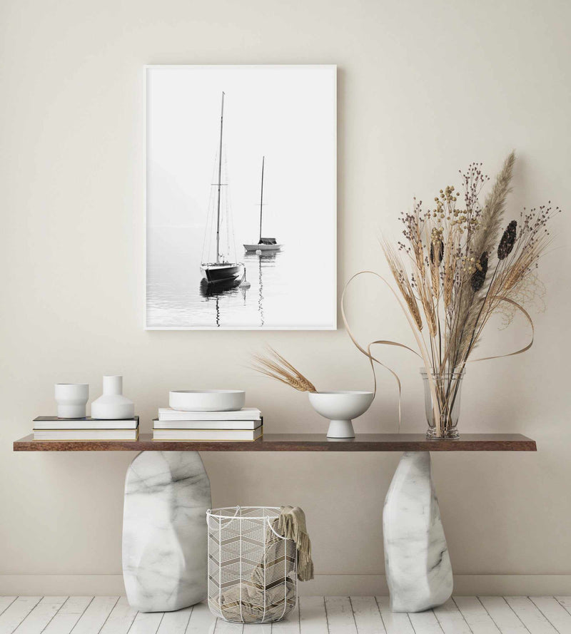 Hamptons Harbour Art Print-PRINT-Olive et Oriel-Olive et Oriel-Buy-Australian-Art-Prints-Online-with-Olive-et-Oriel-Your-Artwork-Specialists-Austrailia-Decorate-With-Coastal-Photo-Wall-Art-Prints-From-Our-Beach-House-Artwork-Collection-Fine-Poster-and-Framed-Artwork