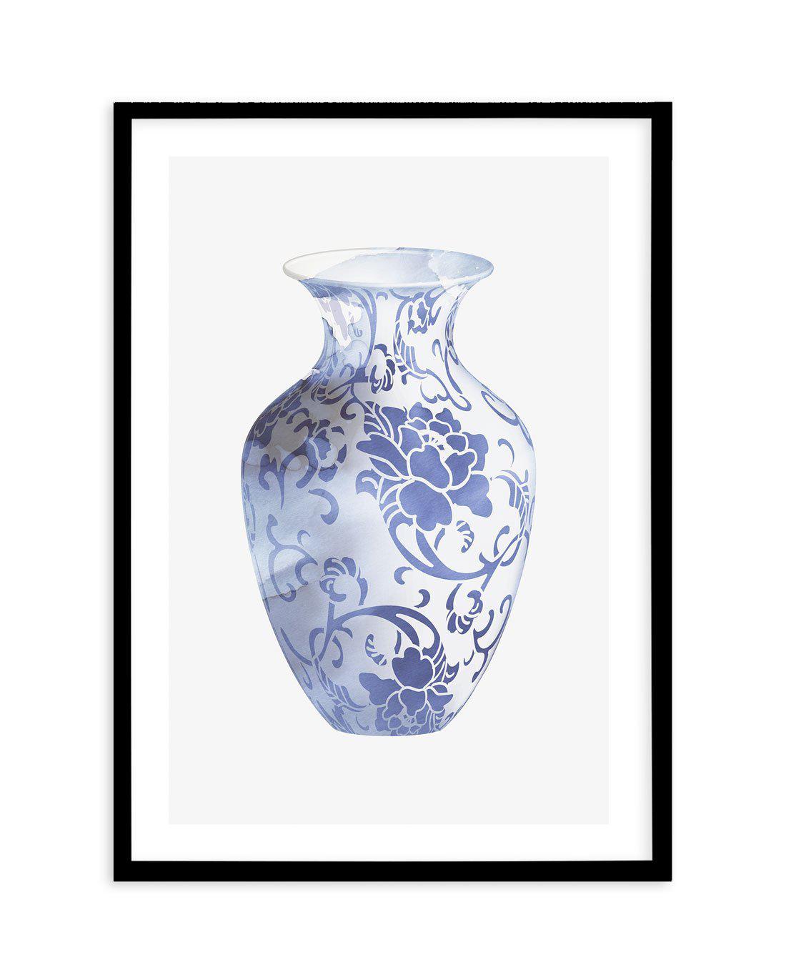 Hamptons Vase I Art Print-PRINT-Olive et Oriel-Olive et Oriel-A5 | 5.8" x 8.3" | 14.8 x 21cm-Black-With White Border-Buy-Australian-Art-Prints-Online-with-Olive-et-Oriel-Your-Artwork-Specialists-Austrailia-Decorate-With-Coastal-Photo-Wall-Art-Prints-From-Our-Beach-House-Artwork-Collection-Fine-Poster-and-Framed-Artwork