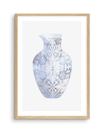 Hamptons Vase II Art Print-PRINT-Olive et Oriel-Olive et Oriel-A5 | 5.8" x 8.3" | 14.8 x 21cm-Oak-With White Border-Buy-Australian-Art-Prints-Online-with-Olive-et-Oriel-Your-Artwork-Specialists-Austrailia-Decorate-With-Coastal-Photo-Wall-Art-Prints-From-Our-Beach-House-Artwork-Collection-Fine-Poster-and-Framed-Artwork