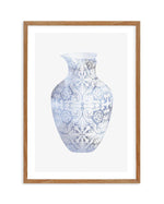 Hamptons Vase II Art Print-PRINT-Olive et Oriel-Olive et Oriel-50x70 cm | 19.6" x 27.5"-Walnut-With White Border-Buy-Australian-Art-Prints-Online-with-Olive-et-Oriel-Your-Artwork-Specialists-Austrailia-Decorate-With-Coastal-Photo-Wall-Art-Prints-From-Our-Beach-House-Artwork-Collection-Fine-Poster-and-Framed-Artwork