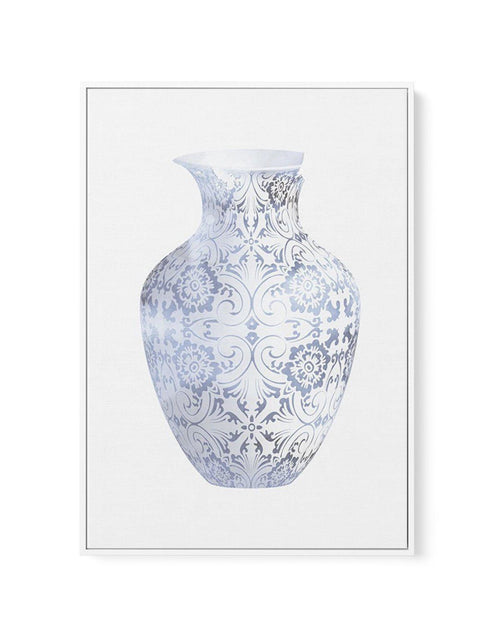 Hamptons Vase II | Framed Canvas-CANVAS-You can shop wall art online with Olive et Oriel for everything from abstract art to fun kids wall art. Our beautiful modern art prints and canvas art are available from large canvas prints to wall art paintings and our proudly Australian artwork collection offers only the highest quality framed large wall art and canvas art Australia - You can buy fashion photography prints or Hampton print posters and paintings on canvas from Olive et Oriel and have them
