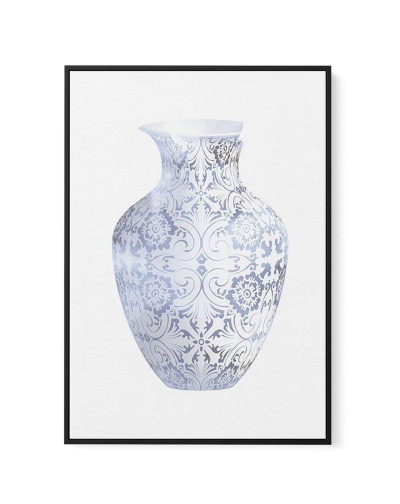 Hamptons Vase II | Framed Canvas-CANVAS-You can shop wall art online with Olive et Oriel for everything from abstract art to fun kids wall art. Our beautiful modern art prints and canvas art are available from large canvas prints to wall art paintings and our proudly Australian artwork collection offers only the highest quality framed large wall art and canvas art Australia - You can buy fashion photography prints or Hampton print posters and paintings on canvas from Olive et Oriel and have them