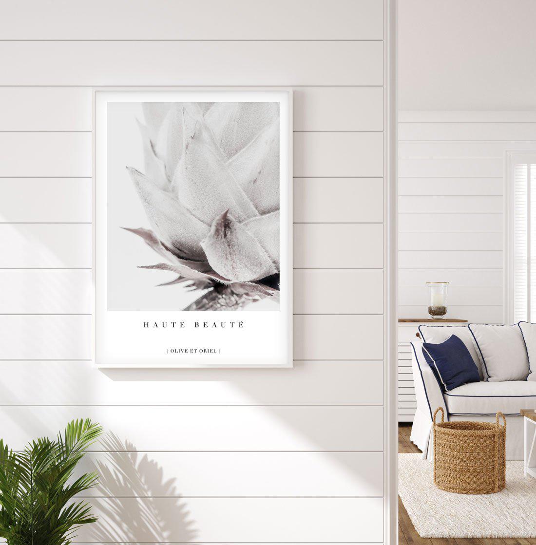 Haute Beaute | King Protea Art Print-PRINT-Olive et Oriel-Olive et Oriel-Buy-Australian-Art-Prints-Online-with-Olive-et-Oriel-Your-Artwork-Specialists-Austrailia-Decorate-With-Coastal-Photo-Wall-Art-Prints-From-Our-Beach-House-Artwork-Collection-Fine-Poster-and-Framed-Artwork