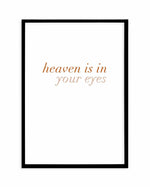 Heaven Is In Your Eyes | Golden Art Print-PRINT-Olive et Oriel-Olive et Oriel-A4 | 8.3" x 11.7" | 21 x 29.7cm-Black-With White Border-Buy-Australian-Art-Prints-Online-with-Olive-et-Oriel-Your-Artwork-Specialists-Austrailia-Decorate-With-Coastal-Photo-Wall-Art-Prints-From-Our-Beach-House-Artwork-Collection-Fine-Poster-and-Framed-Artwork