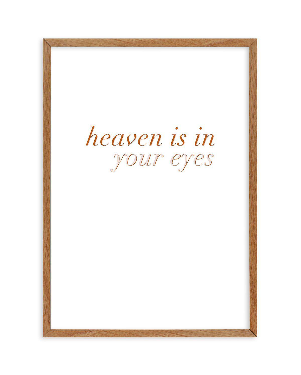 Heaven Is In Your Eyes | Golden Art Print-PRINT-Olive et Oriel-Olive et Oriel-50x70 cm | 19.6" x 27.5"-Walnut-With White Border-Buy-Australian-Art-Prints-Online-with-Olive-et-Oriel-Your-Artwork-Specialists-Austrailia-Decorate-With-Coastal-Photo-Wall-Art-Prints-From-Our-Beach-House-Artwork-Collection-Fine-Poster-and-Framed-Artwork