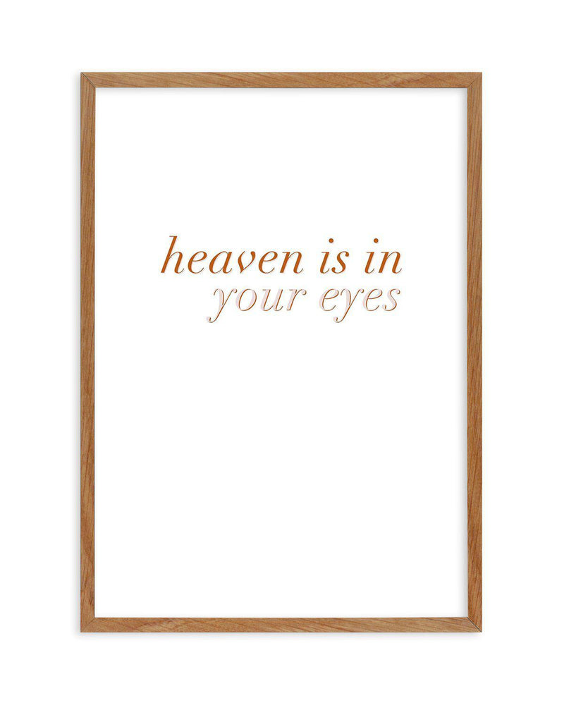 Heaven Is In Your Eyes | Golden Art Print-PRINT-Olive et Oriel-Olive et Oriel-50x70 cm | 19.6" x 27.5"-Walnut-With White Border-Buy-Australian-Art-Prints-Online-with-Olive-et-Oriel-Your-Artwork-Specialists-Austrailia-Decorate-With-Coastal-Photo-Wall-Art-Prints-From-Our-Beach-House-Artwork-Collection-Fine-Poster-and-Framed-Artwork