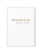 Heaven Is In Your Eyes | Golden | Framed Canvas-CANVAS-You can shop wall art online with Olive et Oriel for everything from abstract art to fun kids wall art. Our beautiful modern art prints and canvas art are available from large canvas prints to wall art paintings and our proudly Australian artwork collection offers only the highest quality framed large wall art and canvas art Australia - You can buy fashion photography prints or Hampton print posters and paintings on canvas from Olive et Orie
