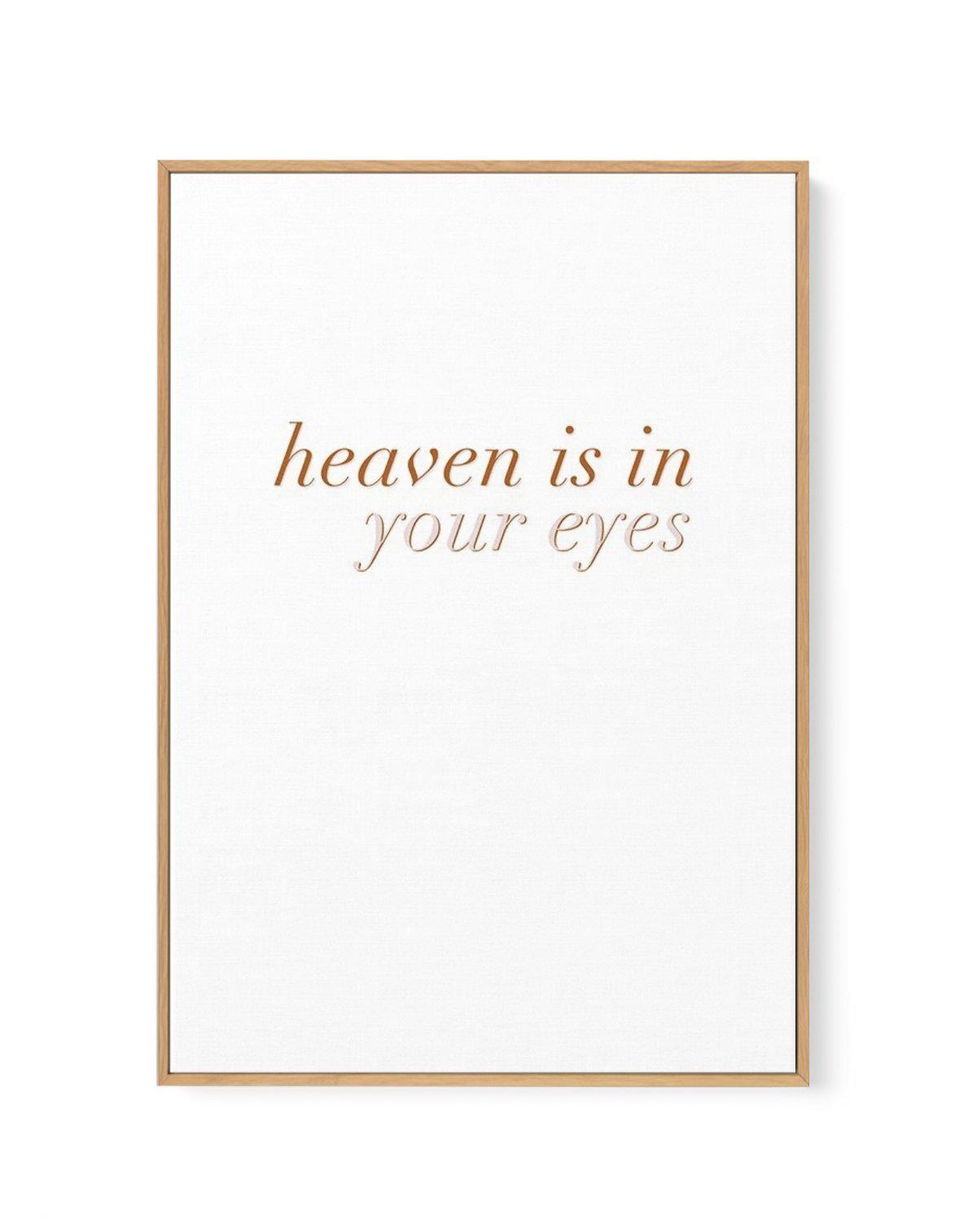 Heaven Is In Your Eyes | Golden | Framed Canvas-CANVAS-You can shop wall art online with Olive et Oriel for everything from abstract art to fun kids wall art. Our beautiful modern art prints and canvas art are available from large canvas prints to wall art paintings and our proudly Australian artwork collection offers only the highest quality framed large wall art and canvas art Australia - You can buy fashion photography prints or Hampton print posters and paintings on canvas from Olive et Orie