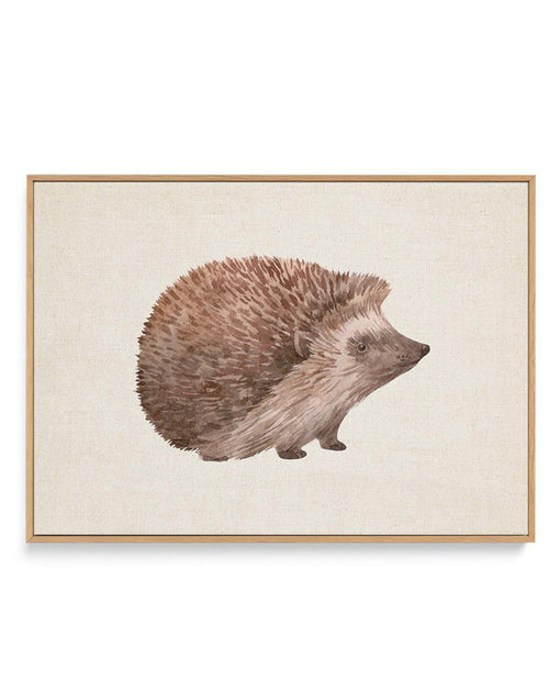 Hedgehog on Linen I | LS | Framed Canvas-CANVAS-You can shop wall art online with Olive et Oriel for everything from abstract art to fun kids wall art. Our beautiful modern art prints and canvas art are available from large canvas prints to wall art paintings and our proudly Australian artwork collection offers only the highest quality framed large wall art and canvas art Australia - You can buy fashion photography prints or Hampton print posters and paintings on canvas from Olive et Oriel and h