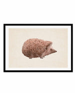 Hedgehog on Linen II | LS Art Print-PRINT-Olive et Oriel-Olive et Oriel-A5 | 5.8" x 8.3" | 14.8 x 21cm-Black-With White Border-Buy-Australian-Art-Prints-Online-with-Olive-et-Oriel-Your-Artwork-Specialists-Austrailia-Decorate-With-Coastal-Photo-Wall-Art-Prints-From-Our-Beach-House-Artwork-Collection-Fine-Poster-and-Framed-Artwork