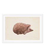 Hedgehog on Linen II | LS Art Print-PRINT-Olive et Oriel-Olive et Oriel-A5 | 5.8" x 8.3" | 14.8 x 21cm-White-With White Border-Buy-Australian-Art-Prints-Online-with-Olive-et-Oriel-Your-Artwork-Specialists-Austrailia-Decorate-With-Coastal-Photo-Wall-Art-Prints-From-Our-Beach-House-Artwork-Collection-Fine-Poster-and-Framed-Artwork