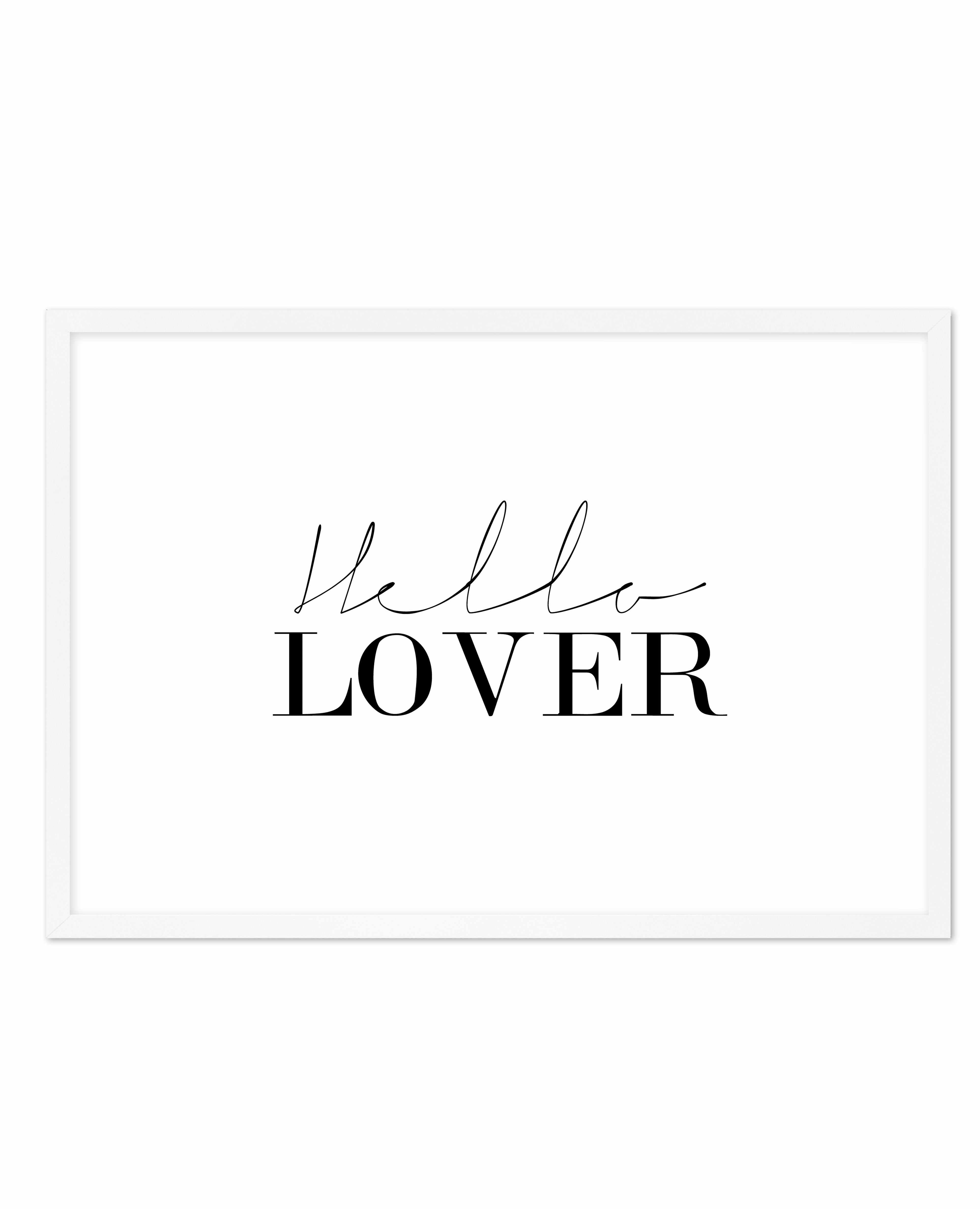 Hello Lover | LS Art Print-PRINT-Olive et Oriel-Olive et Oriel-A5 | 5.8" x 8.3" | 14.8 x 21cm-White-With White Border-Buy-Australian-Art-Prints-Online-with-Olive-et-Oriel-Your-Artwork-Specialists-Austrailia-Decorate-With-Coastal-Photo-Wall-Art-Prints-From-Our-Beach-House-Artwork-Collection-Fine-Poster-and-Framed-Artwork