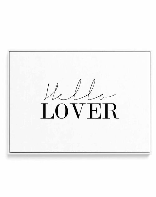 Hello Lover | LS | Framed Canvas-CANVAS-You can shop wall art online with Olive et Oriel for everything from abstract art to fun kids wall art. Our beautiful modern art prints and canvas art are available from large canvas prints to wall art paintings and our proudly Australian artwork collection offers only the highest quality framed large wall art and canvas art Australia - You can buy fashion photography prints or Hampton print posters and paintings on canvas from Olive et Oriel and have them