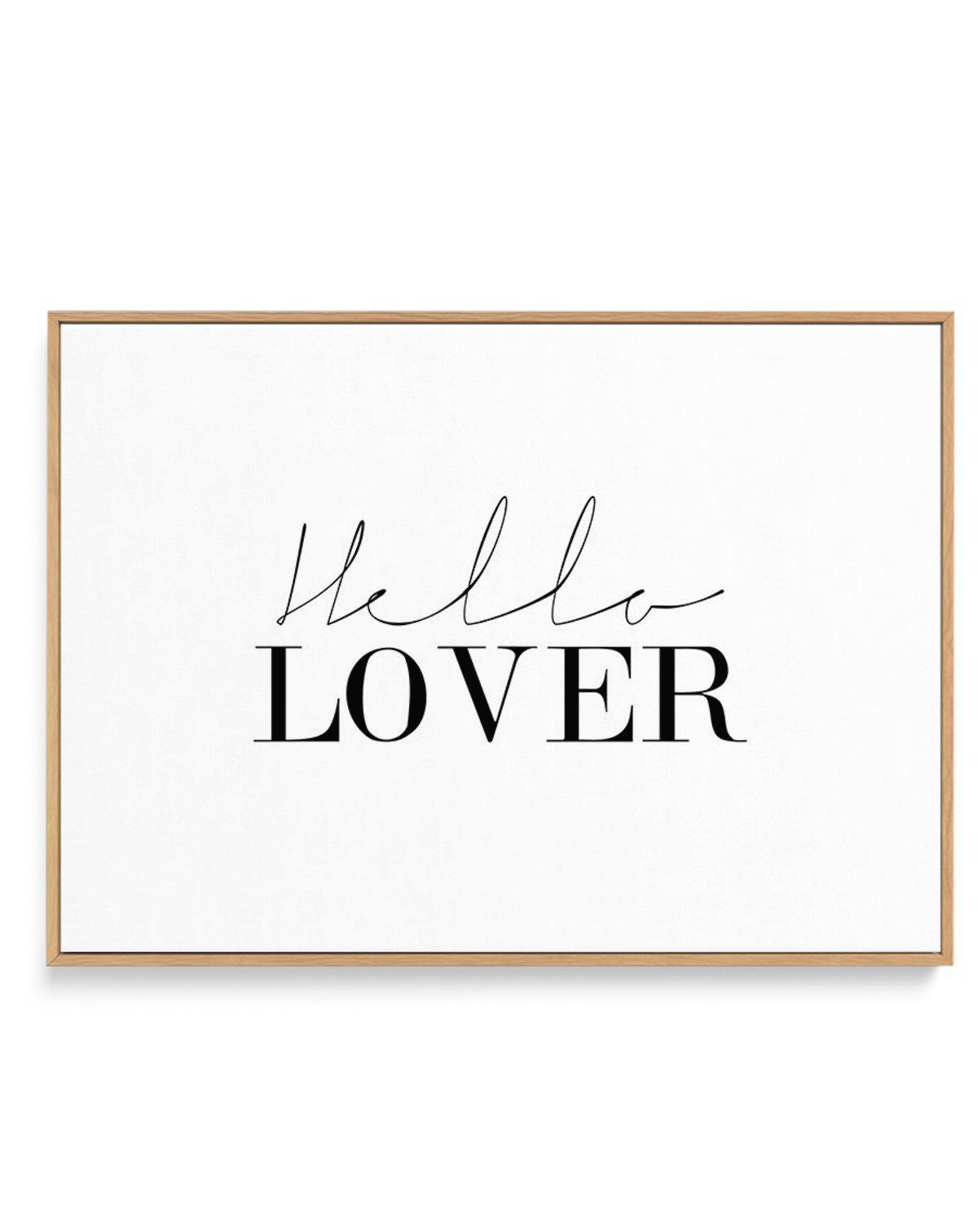 Hello Lover | LS | Framed Canvas-CANVAS-You can shop wall art online with Olive et Oriel for everything from abstract art to fun kids wall art. Our beautiful modern art prints and canvas art are available from large canvas prints to wall art paintings and our proudly Australian artwork collection offers only the highest quality framed large wall art and canvas art Australia - You can buy fashion photography prints or Hampton print posters and paintings on canvas from Olive et Oriel and have them