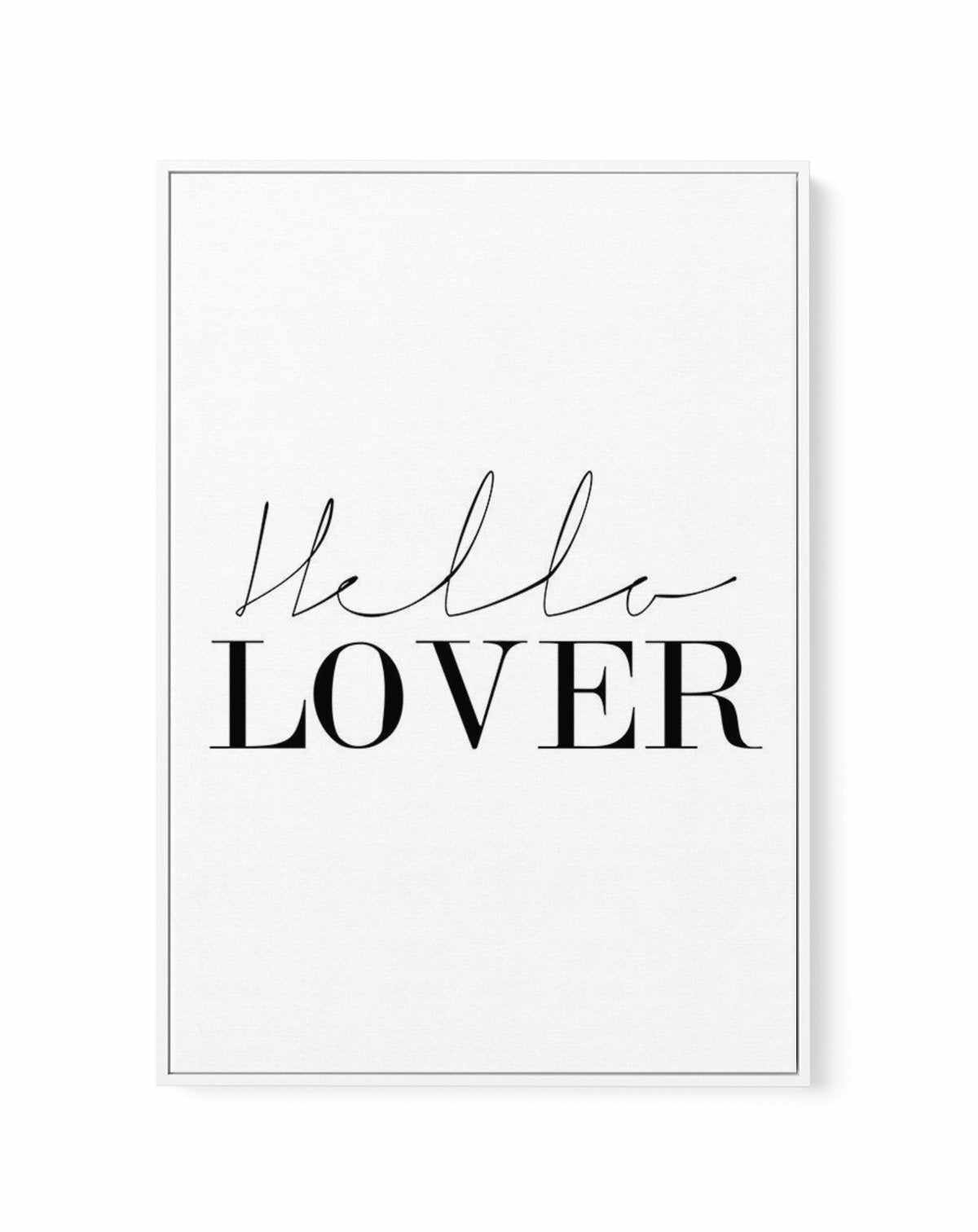 Hello Lover | PT | Framed Canvas-CANVAS-You can shop wall art online with Olive et Oriel for everything from abstract art to fun kids wall art. Our beautiful modern art prints and canvas art are available from large canvas prints to wall art paintings and our proudly Australian artwork collection offers only the highest quality framed large wall art and canvas art Australia - You can buy fashion photography prints or Hampton print posters and paintings on canvas from Olive et Oriel and have them