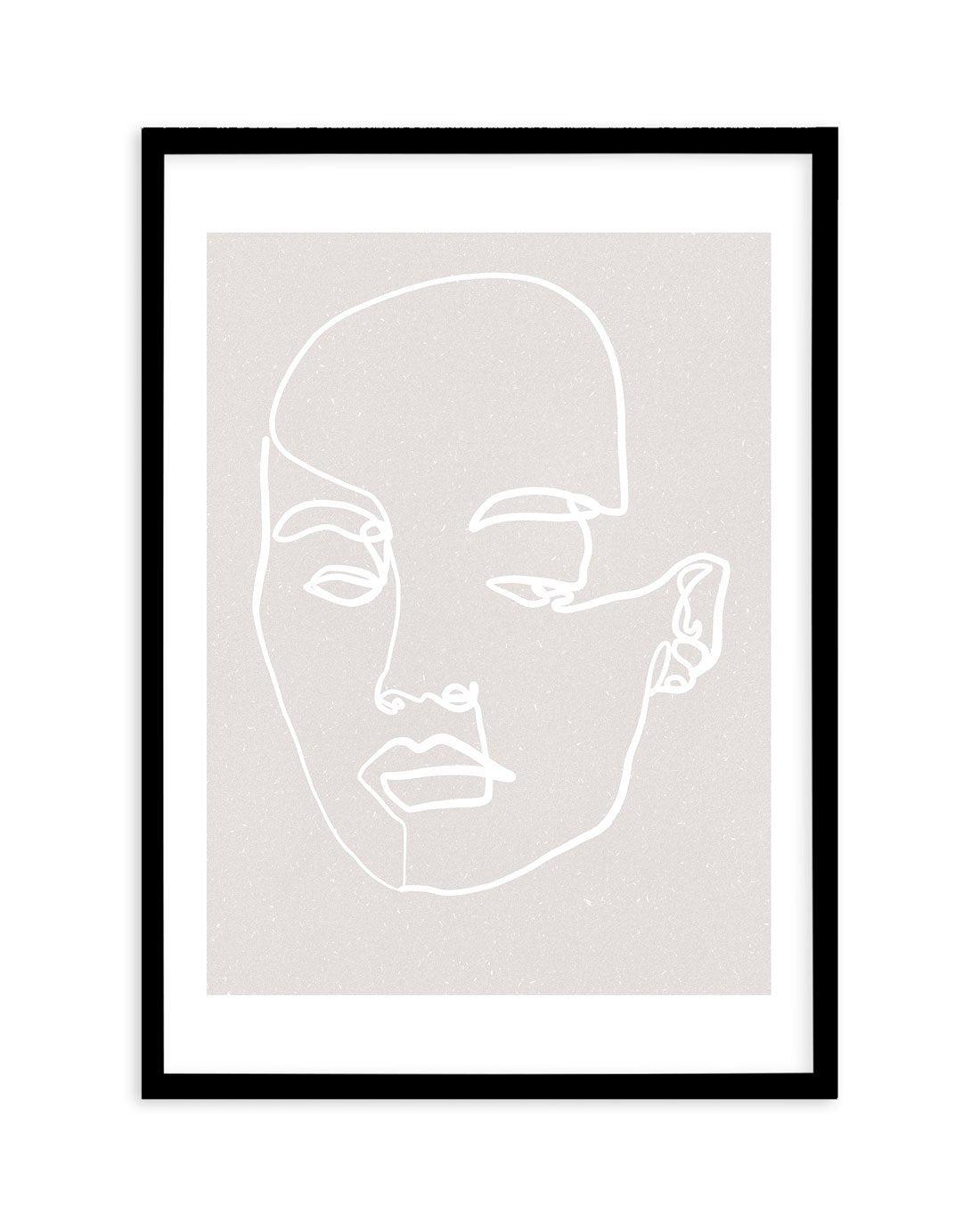 Her Contours I | Stone Art Print-PRINT-Olive et Oriel-Olive et Oriel-A4 | 8.3" x 11.7" | 21 x 29.7cm-Black-With White Border-Buy-Australian-Art-Prints-Online-with-Olive-et-Oriel-Your-Artwork-Specialists-Austrailia-Decorate-With-Coastal-Photo-Wall-Art-Prints-From-Our-Beach-House-Artwork-Collection-Fine-Poster-and-Framed-Artwork