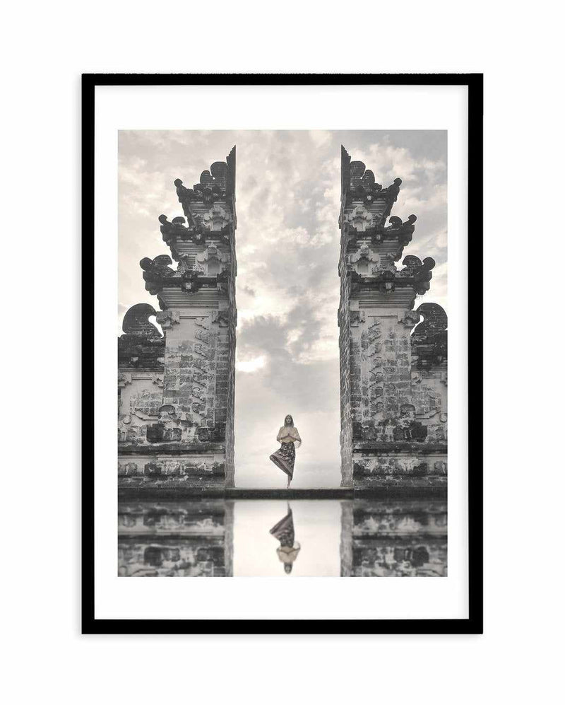Her Temple Art Print-PRINT-Olive et Oriel-Olive et Oriel-A4 | 8.3" x 11.7" | 21 x 29.7cm-Black-With White Border-Buy-Australian-Art-Prints-Online-with-Olive-et-Oriel-Your-Artwork-Specialists-Austrailia-Decorate-With-Coastal-Photo-Wall-Art-Prints-From-Our-Beach-House-Artwork-Collection-Fine-Poster-and-Framed-Artwork