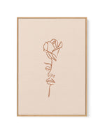 Her Wild Rose | Terracotta | Framed Canvas-CANVAS-You can shop wall art online with Olive et Oriel for everything from abstract art to fun kids wall art. Our beautiful modern art prints and canvas art are available from large canvas prints to wall art paintings and our proudly Australian artwork collection offers only the highest quality framed large wall art and canvas art Australia - You can buy fashion photography prints or Hampton print posters and paintings on canvas from Olive et Oriel and