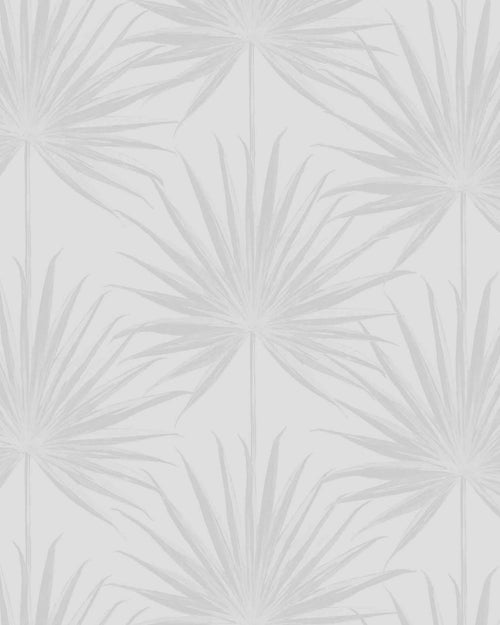 Coastal Palm Wallpaper in Grey
