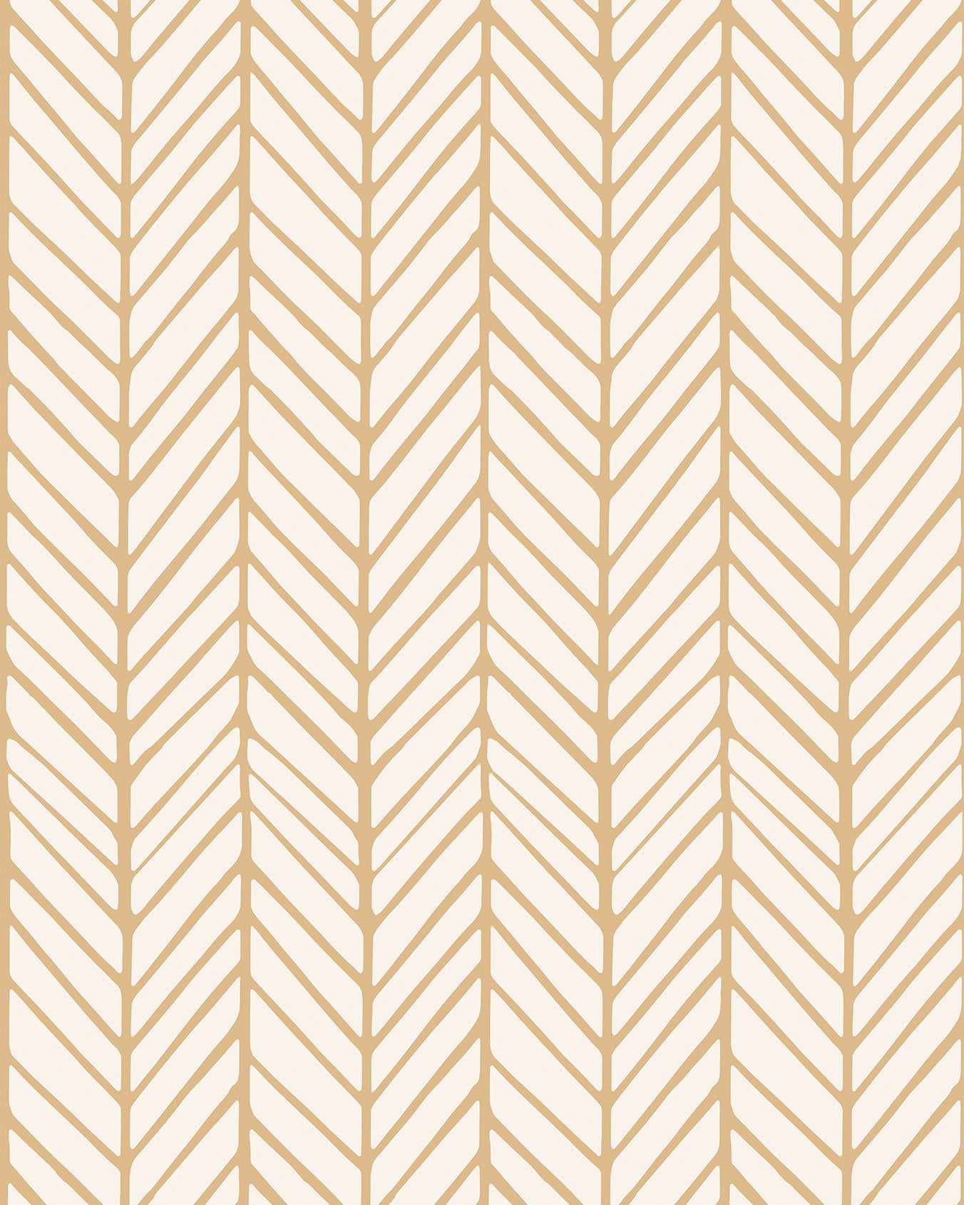 Chevron Wallpaper in Caramel