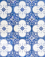 Royal Blue Tile Wallpaper