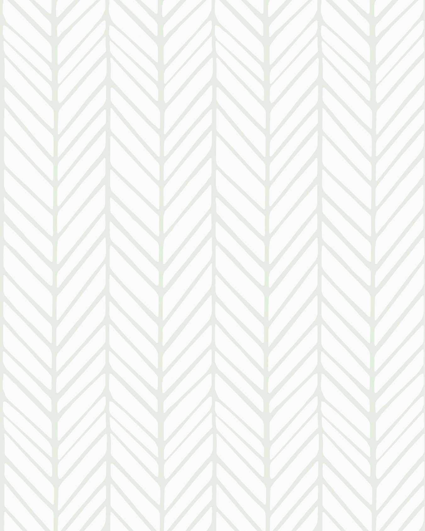 Chevron Wallpaper in Sage