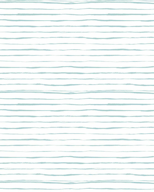 Thin Stripe Wallpaper in Blue