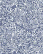 Coral in Navy Wallpaper