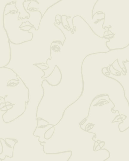 Faces in New Neutral Wallpaper