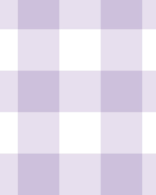 Large Gingham Check Lilac Wallpaper