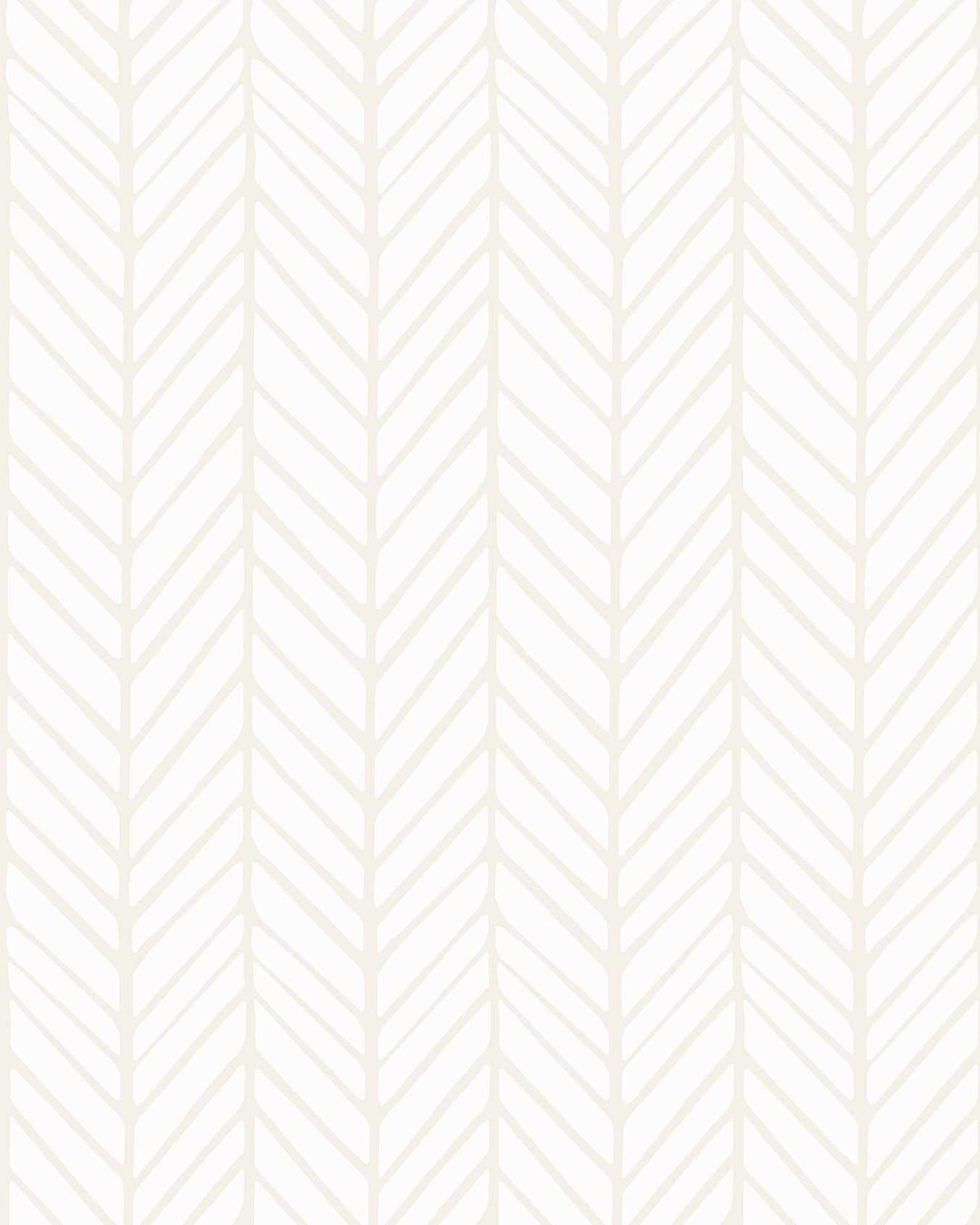 Chevron Wallpaper in Cream