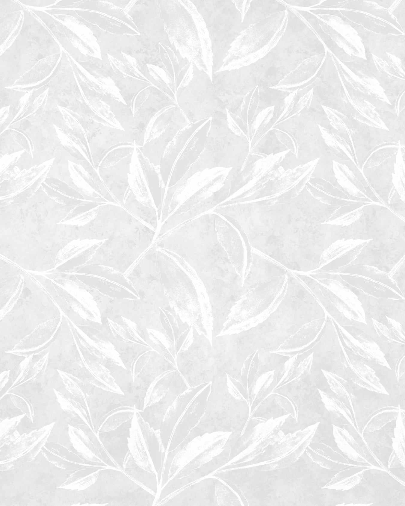 Autumn Leaves Wallpaper in Soft Grey