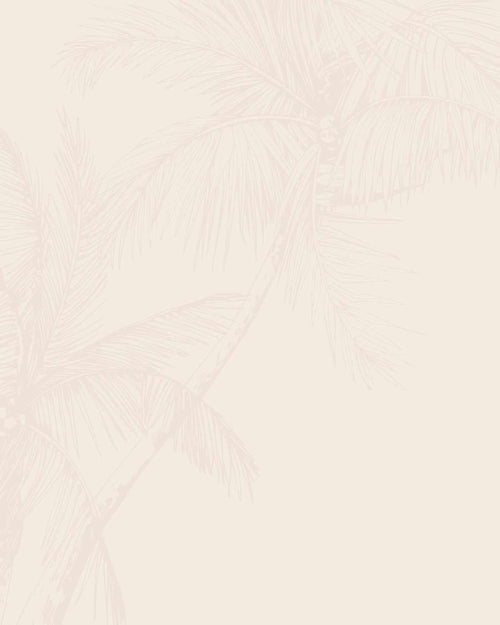 The Palms Wallpaper in Vanilla