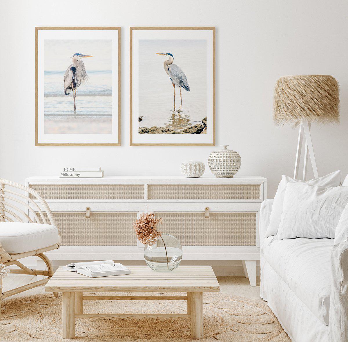 Heron No I Art Print-PRINT-Olive et Oriel-Olive et Oriel-Buy-Australian-Art-Prints-Online-with-Olive-et-Oriel-Your-Artwork-Specialists-Austrailia-Decorate-With-Coastal-Photo-Wall-Art-Prints-From-Our-Beach-House-Artwork-Collection-Fine-Poster-and-Framed-Artwork